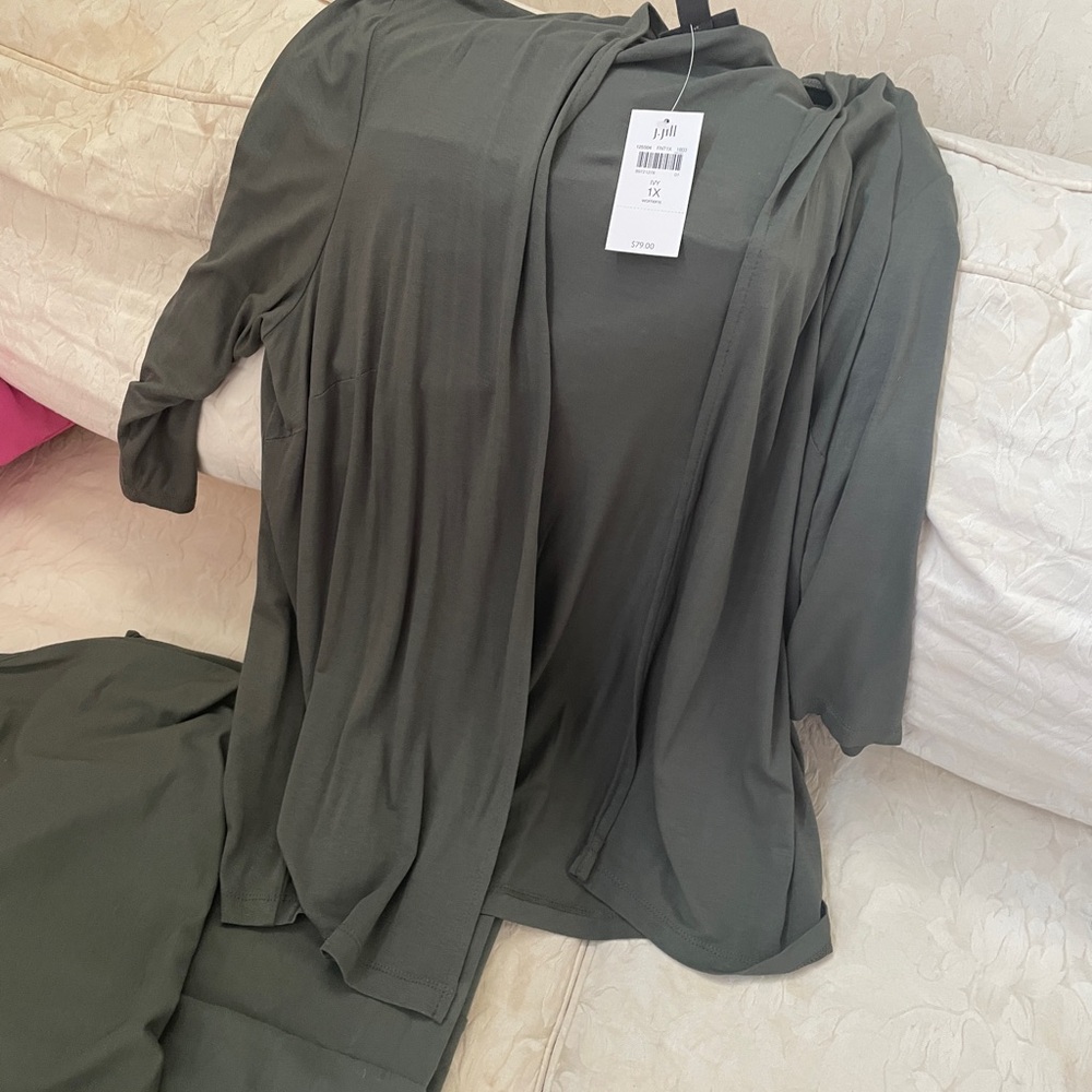 J. Jill Olive Green WearEver Collection Set NWT - Picture 15 of 16